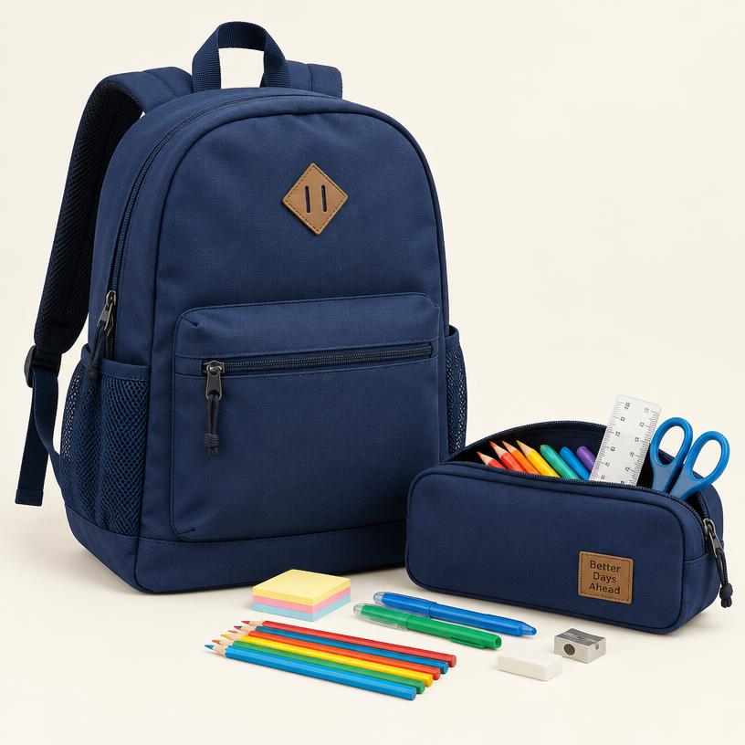 Mochila Escolar Classic Marinho
